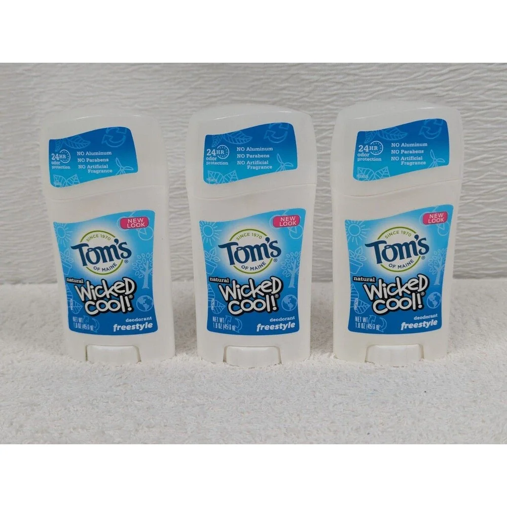 Tom's Of Maine - Wicked Cool - Natural Kids Freestyle Deodorant - 3 Pack